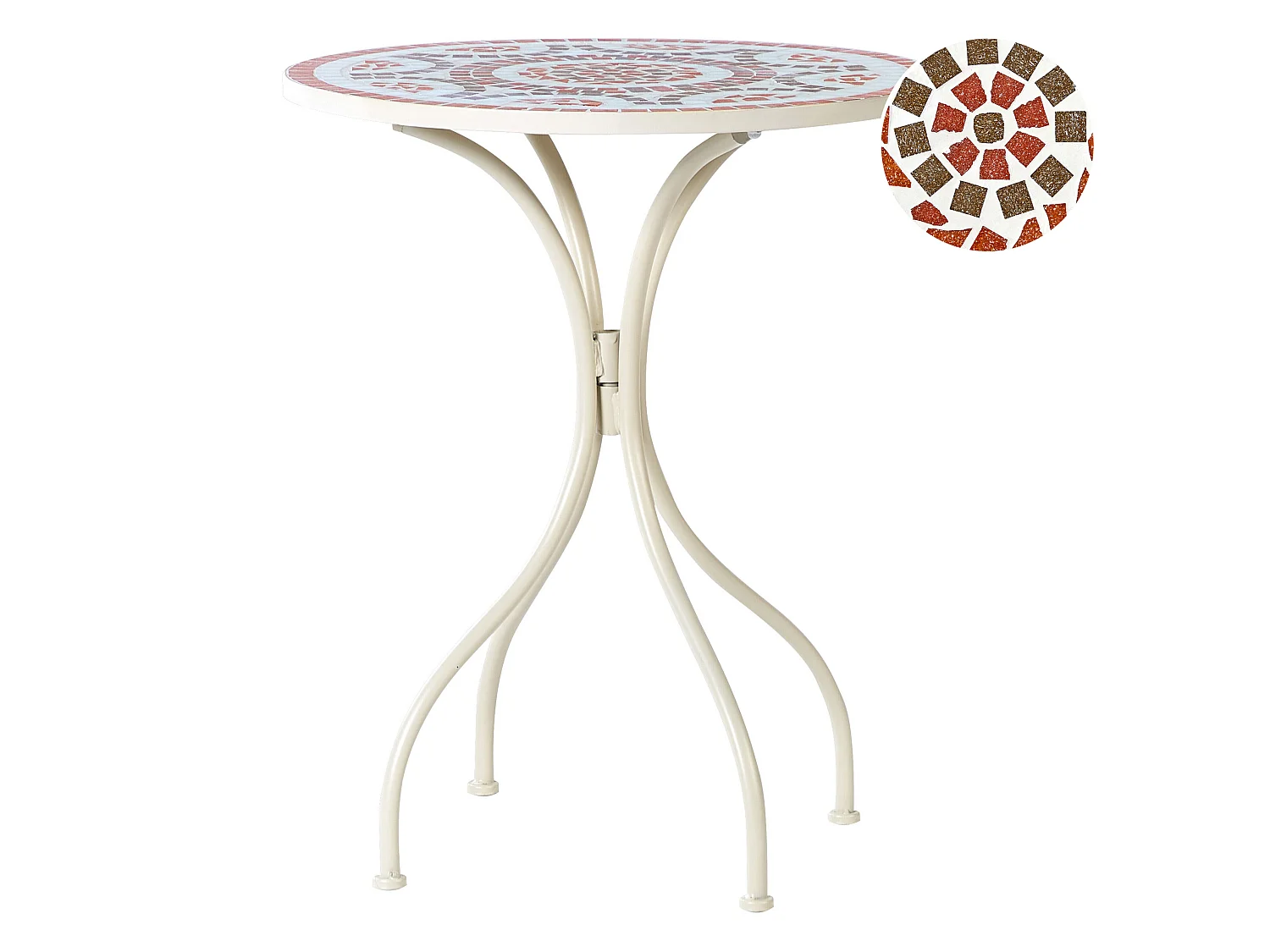 Table bistrot SPELLO 60 cm 60 cm Blanc