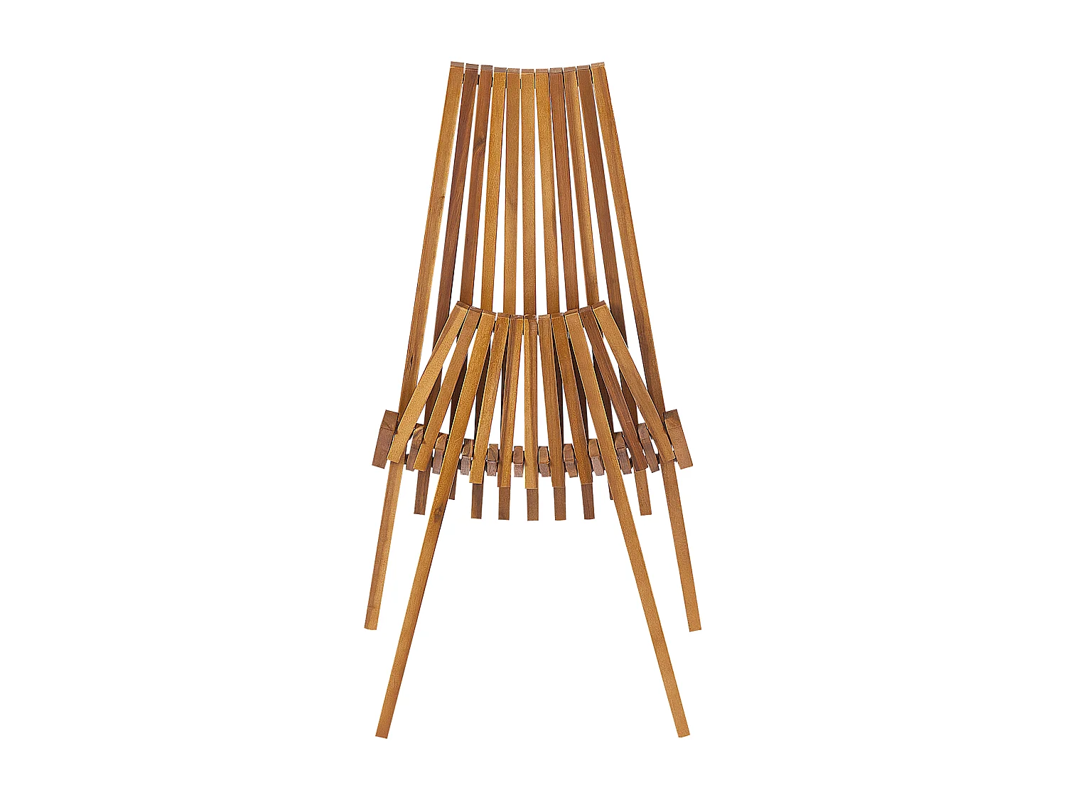 Conjunto de 2 cadeiras de jardim BELLANO Madeira de acácia Castanho