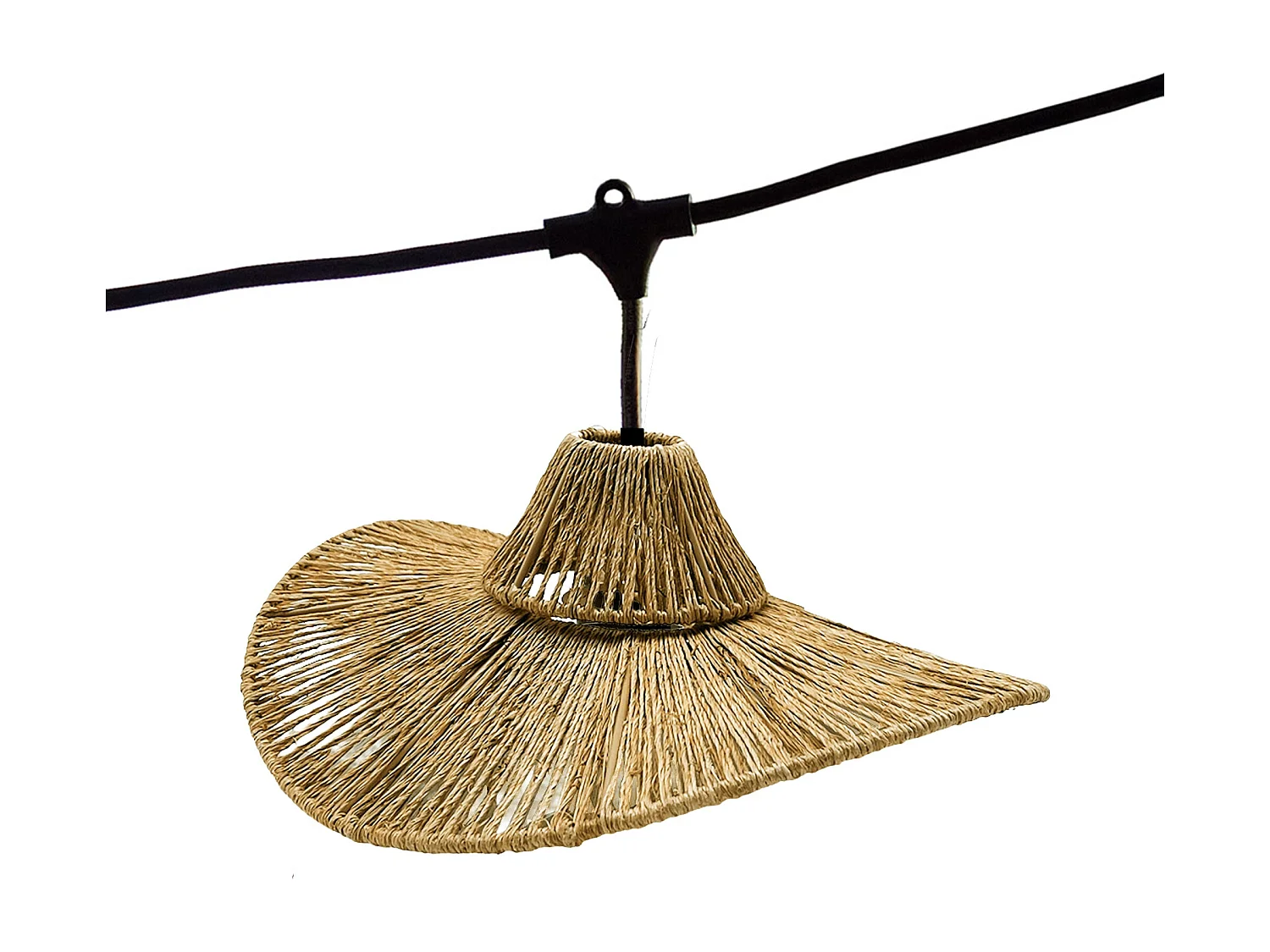 Guirlande raccordable d'extérieur WAVY LIGHT Beige Corde 6m