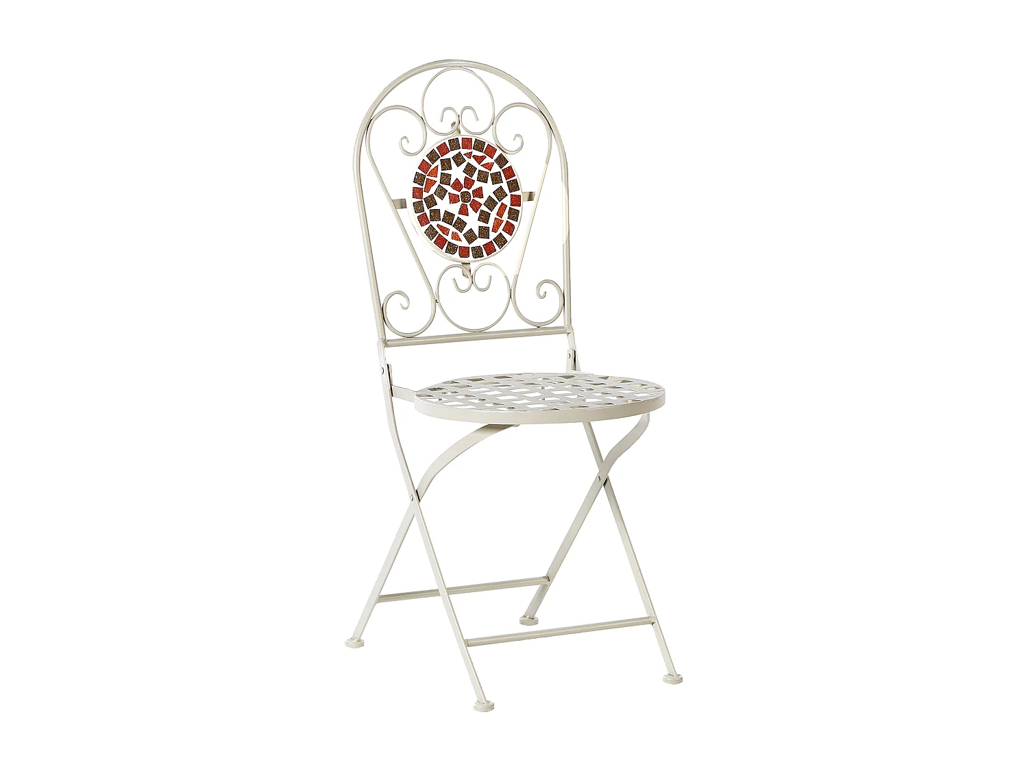 Lot de 2 chaises de jardin SPELLO Métal Blanc