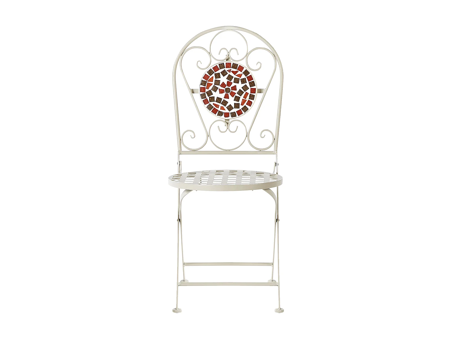 Lot de 2 chaises de jardin SPELLO Métal Blanc