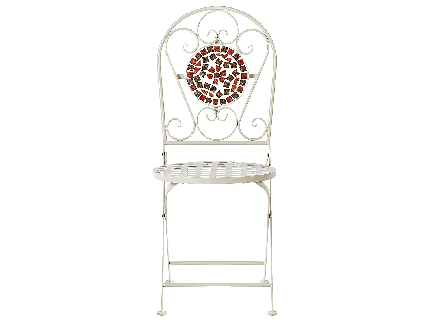 Set di 2 sedie da giardino SPELLO Metallo Bianco