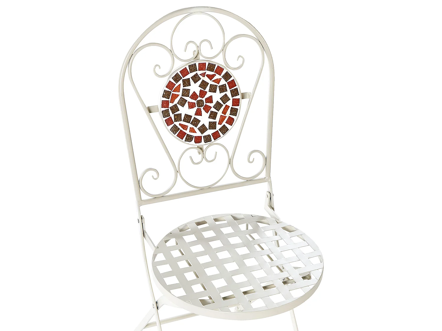 Set di 2 sedie da giardino SPELLO Metallo Bianco