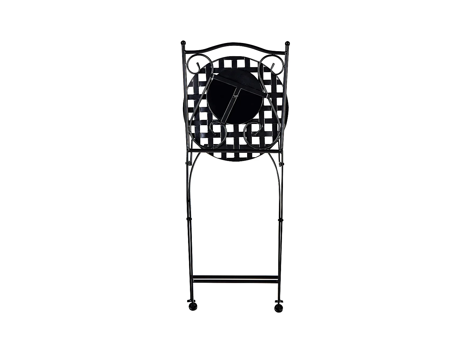 Lot de 2 chaises de jardin CASARIO Métal Noir