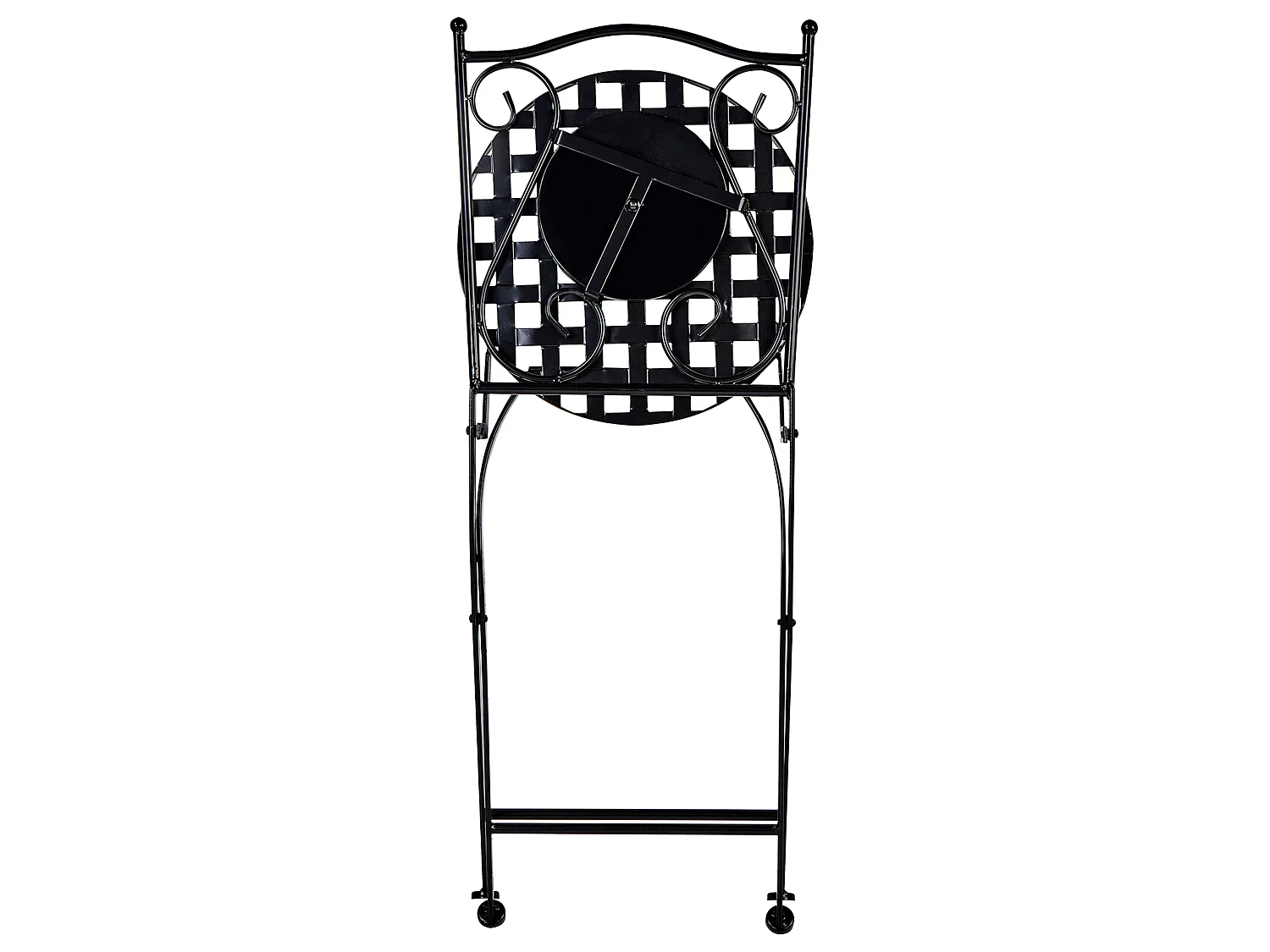 Lot de 2 chaises de jardin CASARIO Métal Noir