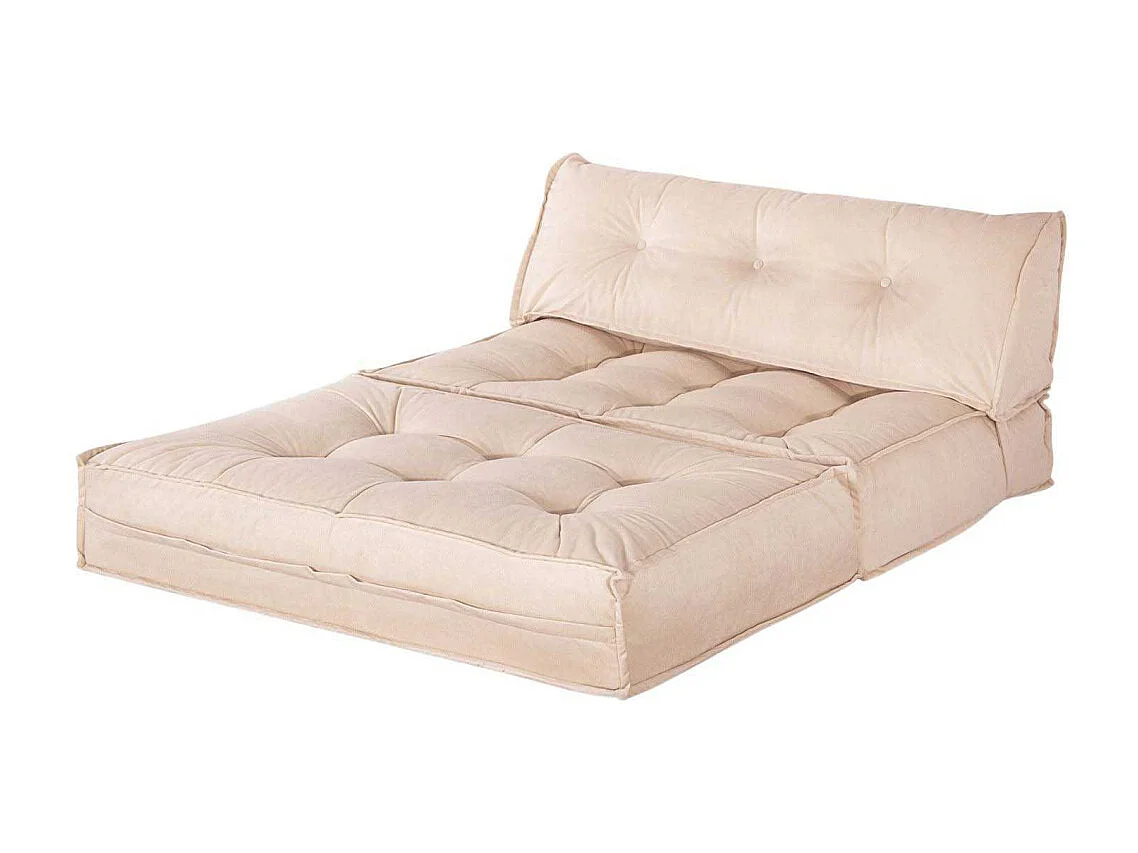 Canapé chauffeuse 2 places velours Mocca