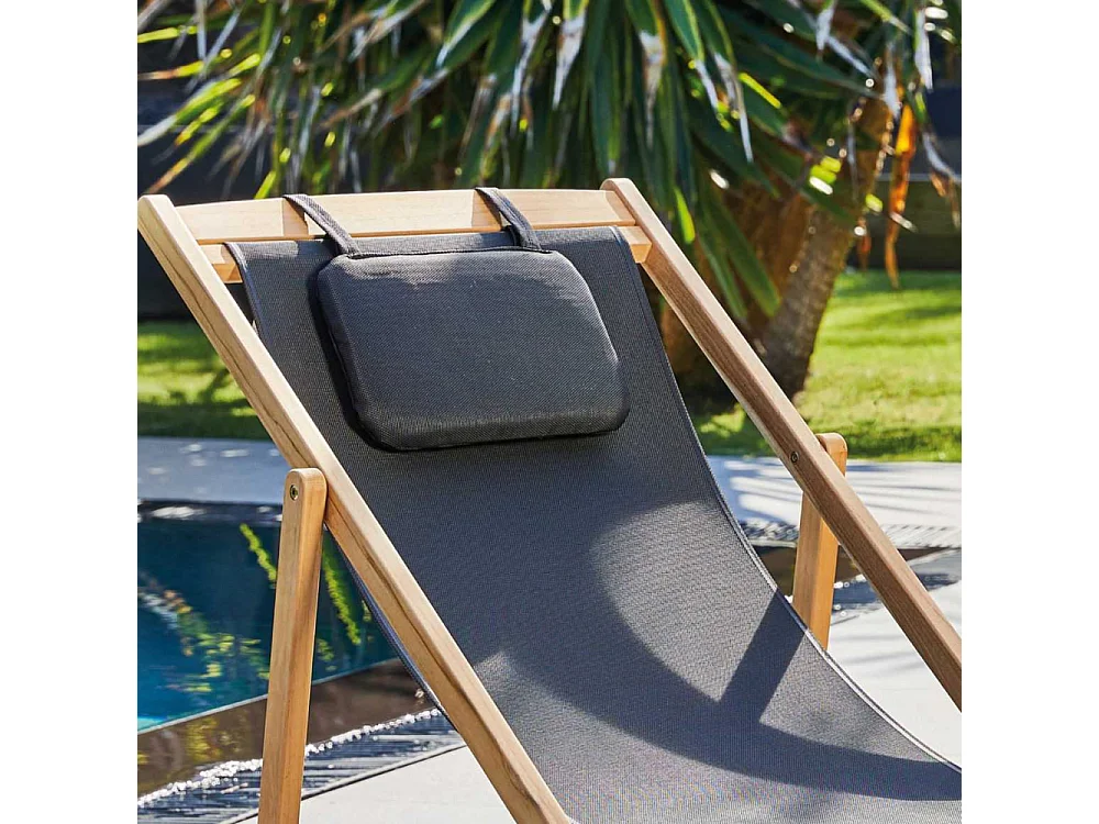 Chilienne en teck et toile Newton