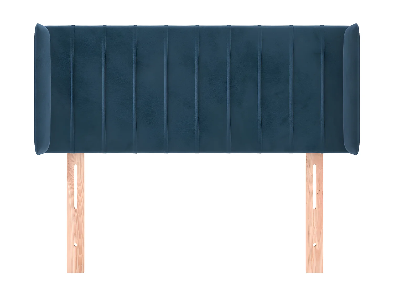 Cabecero de terciopelo azul oscuro 83x16x78/88 cm