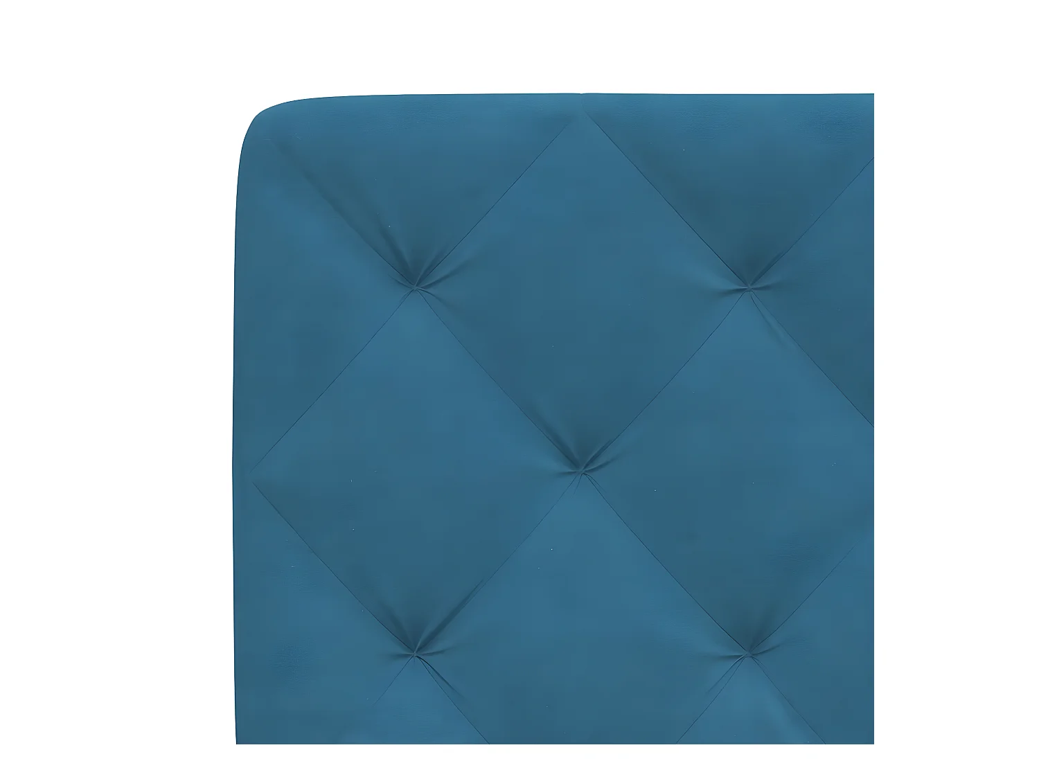 Coussin de tête de lit bleu 200 cm velours