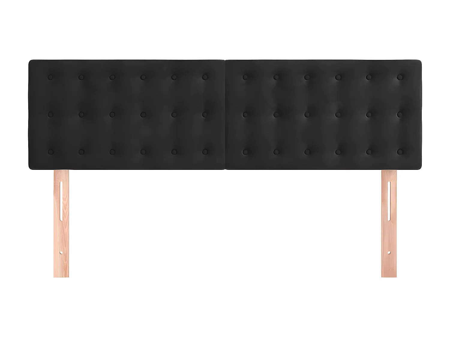 Têtes de lit 2 pièces Noir 72x5x78/88 cm Velours