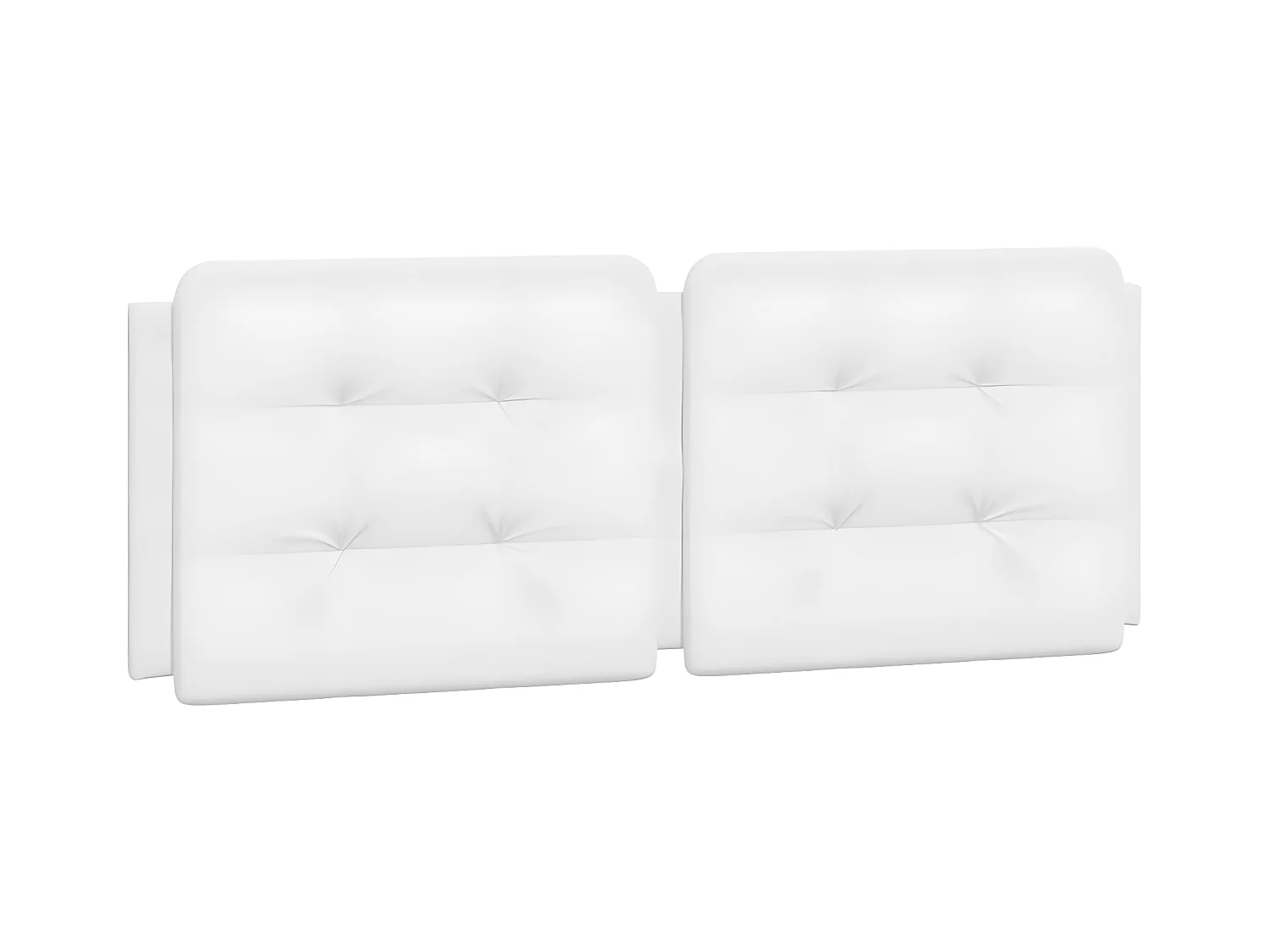 Coussin de tête de lit blanc 140 cm similicuir