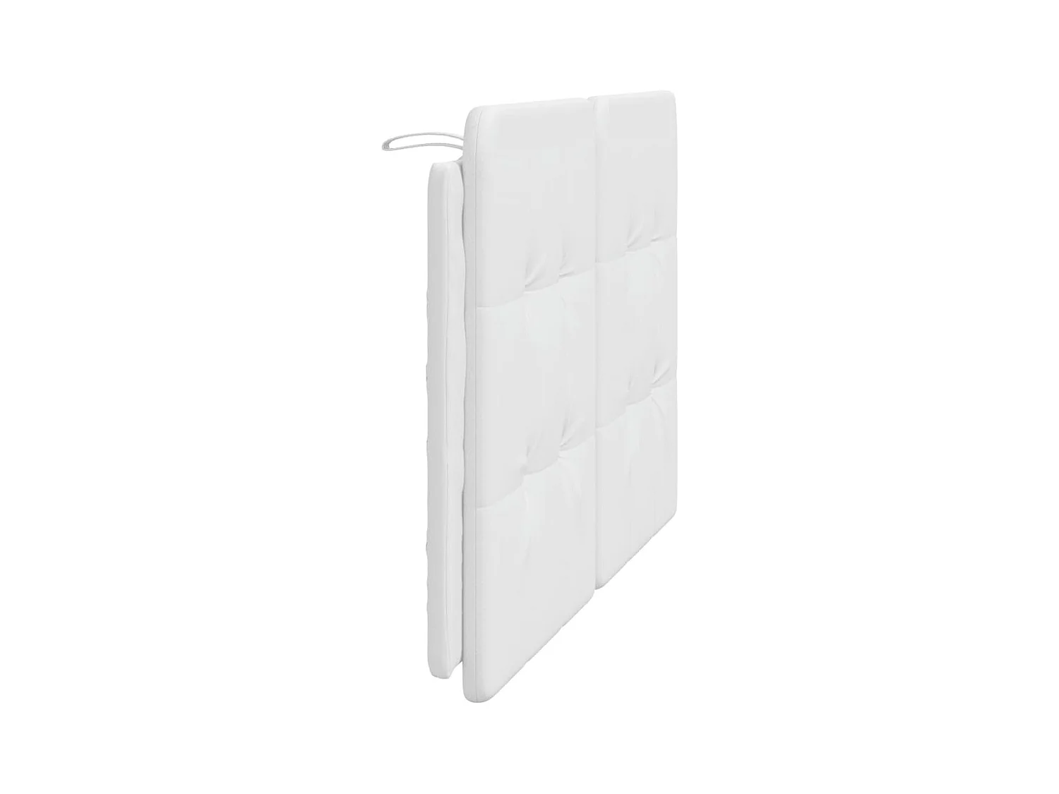 Coussin de tête de lit blanc 140 cm similicuir