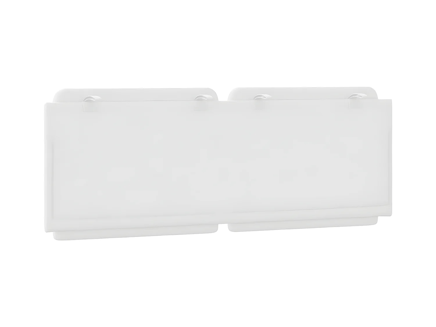 Coussin de tête de lit blanc 140 cm similicuir