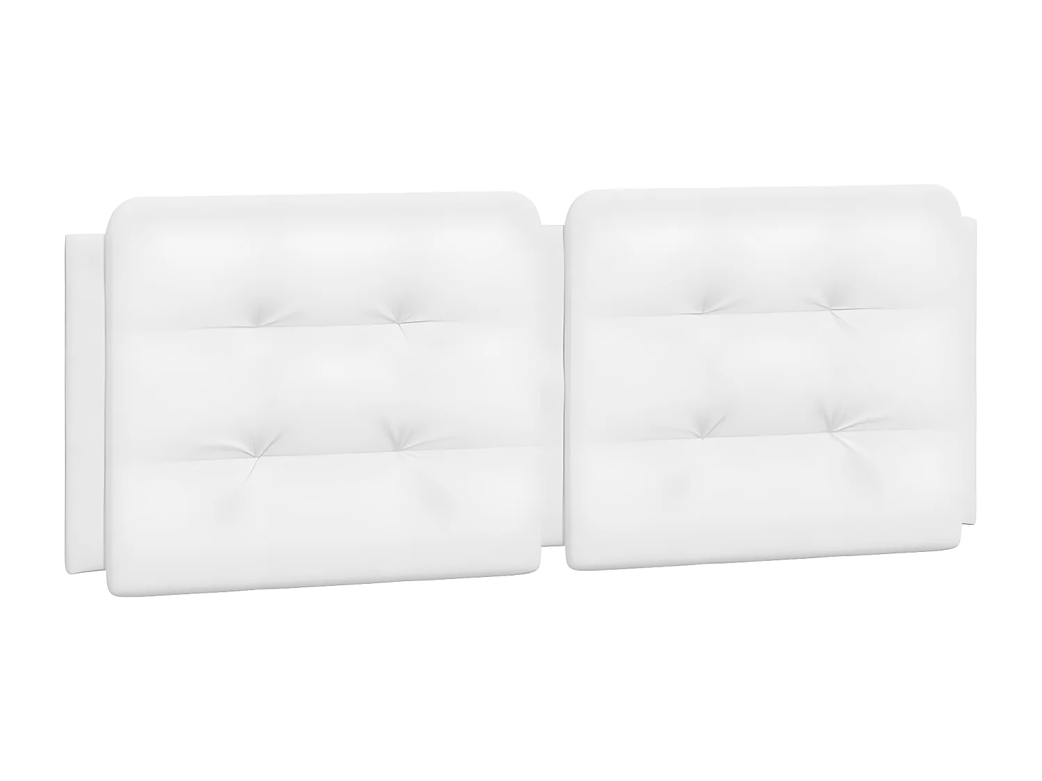 Coussin de tête de lit blanc 140 cm similicuir
