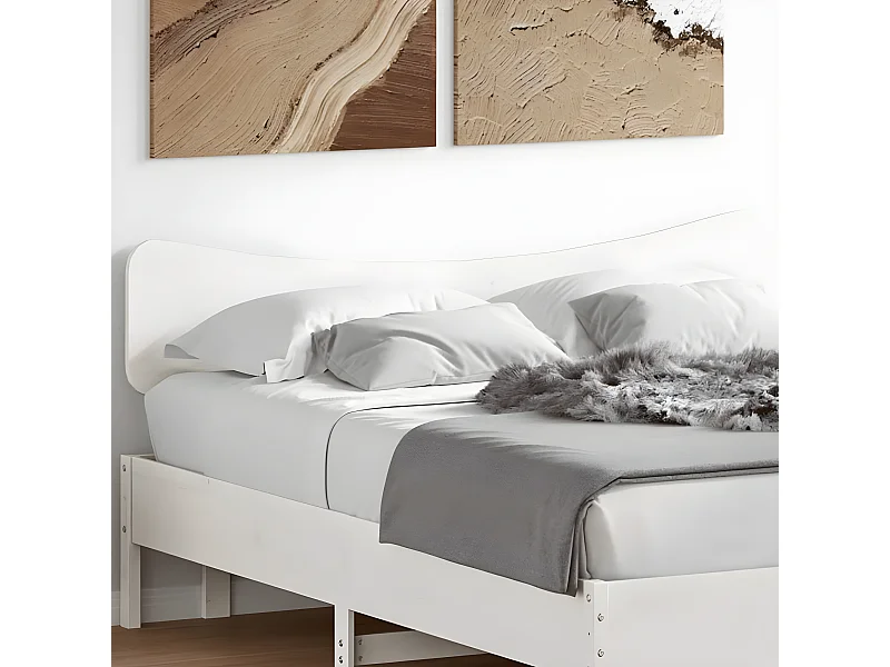 Cabecero de cama madera maciza de pino blanco 160 cm