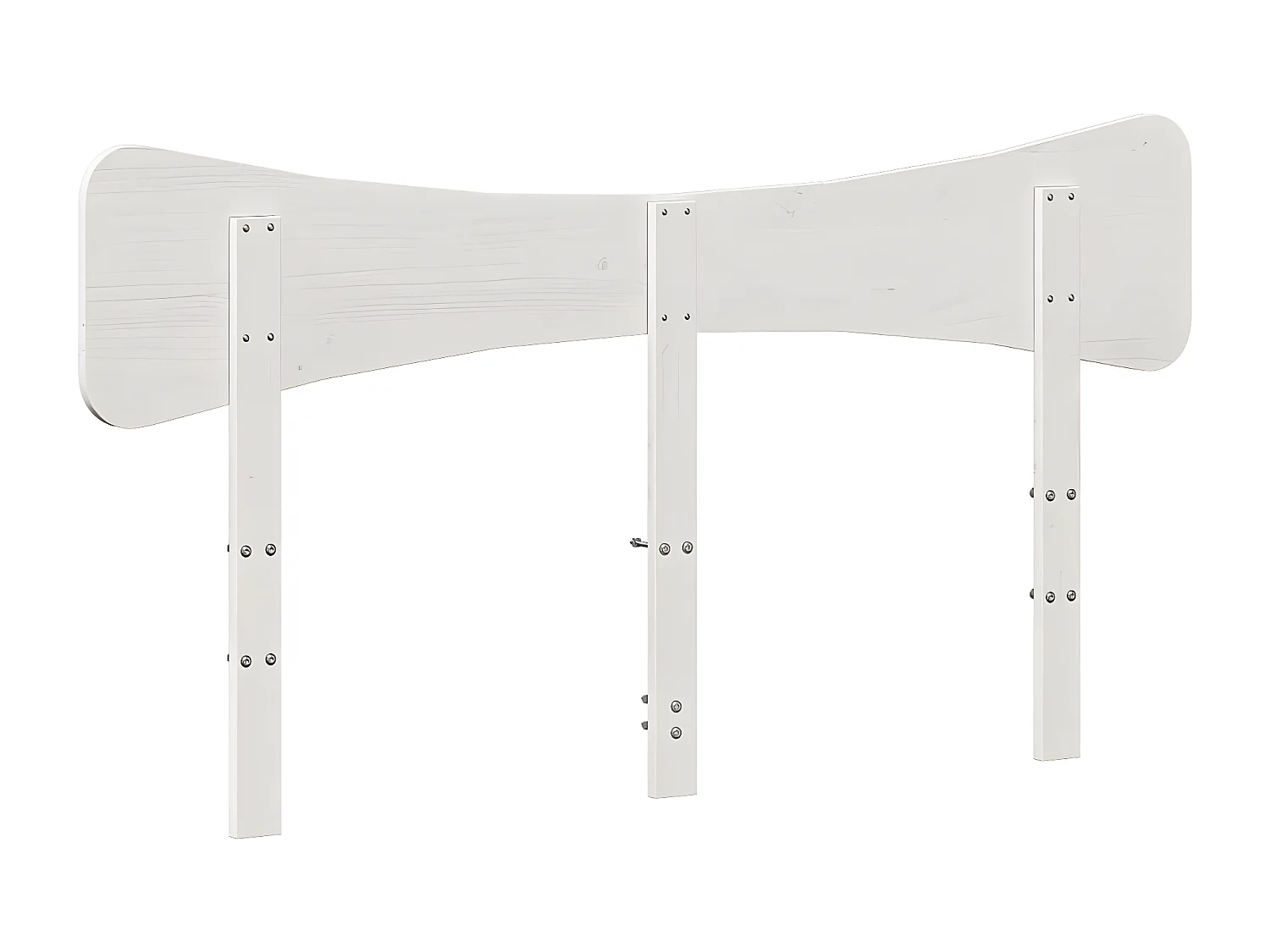 Tête de lit blanc 160 cm bois massif de pin