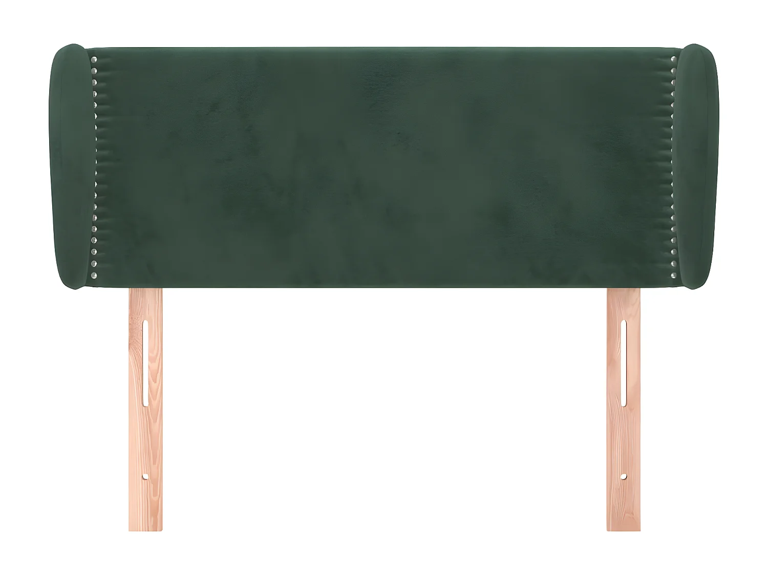 Tête de lit avec oreilles Vert foncé 93x23x78/88 cm Velours