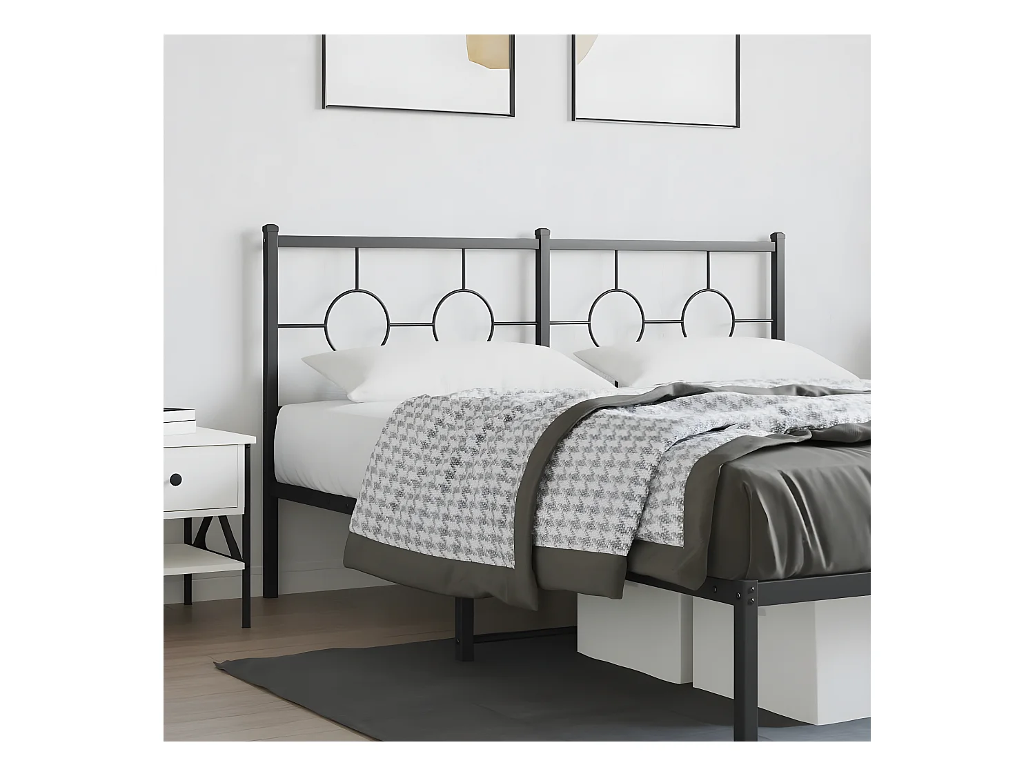 Tête de lit métal noir 160 cm
