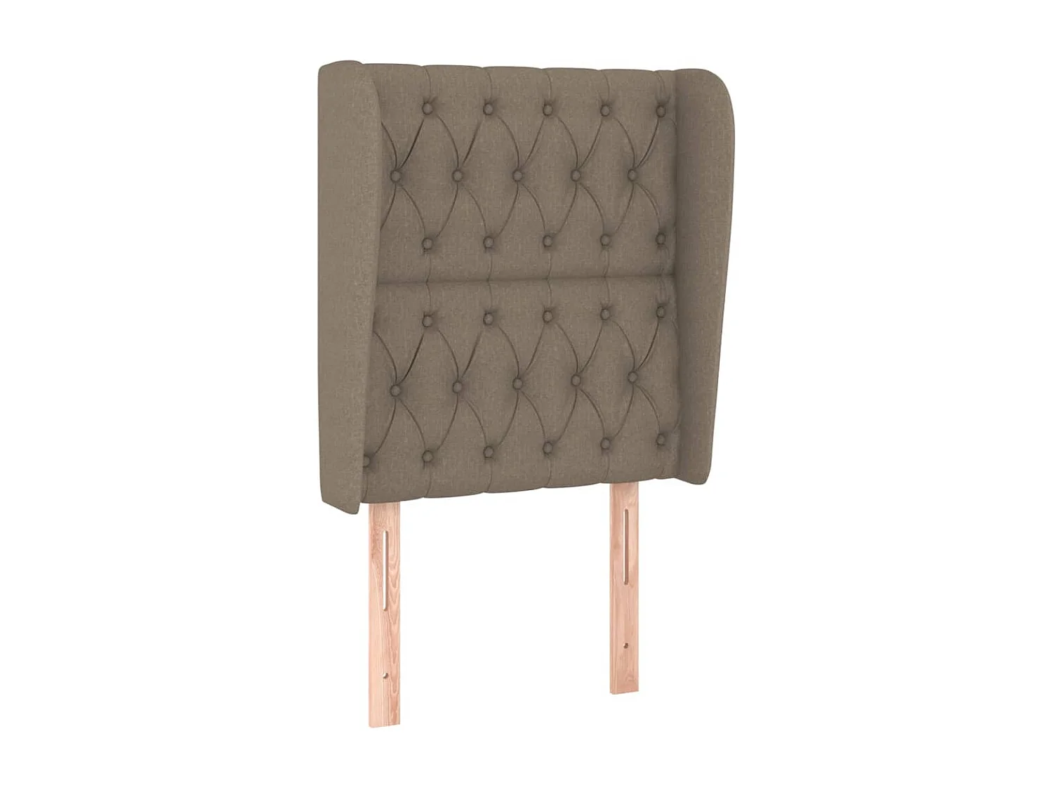 Tête de lit avec oreilles Taupe 83x23x118/128 cm Tissu