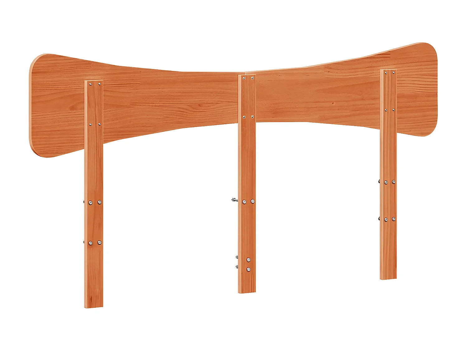 Tête de lit cire marron 150 cm bois massif de pin