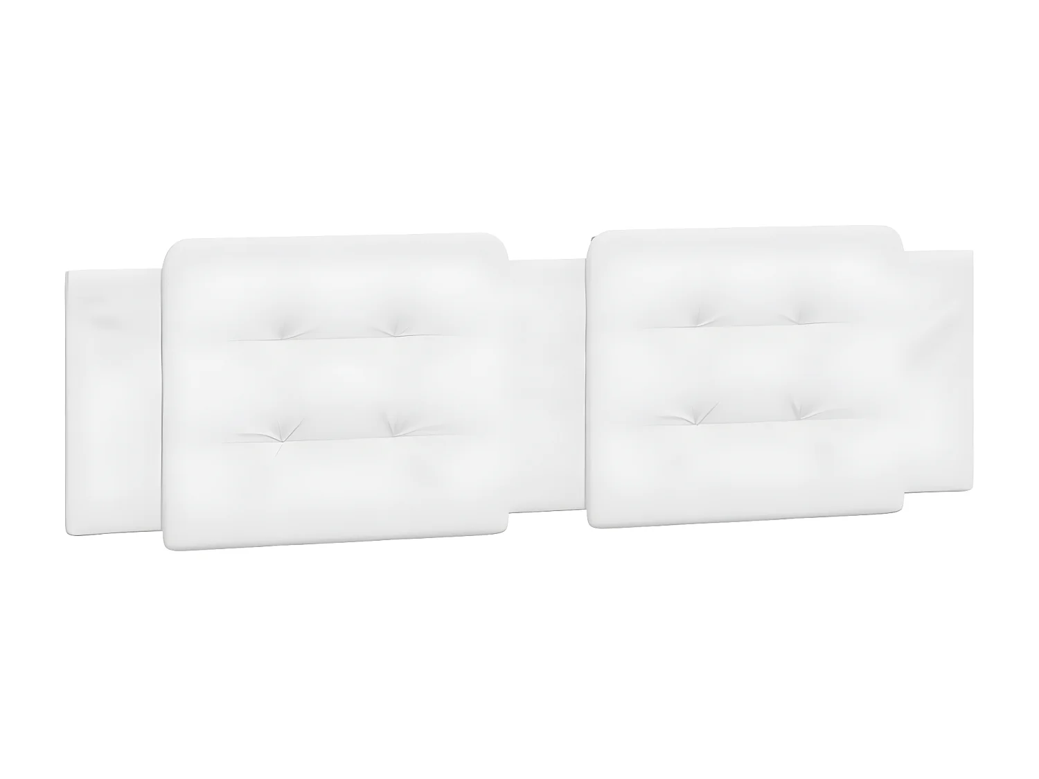 Coussin de tête de lit blanc 180 cm similicuir