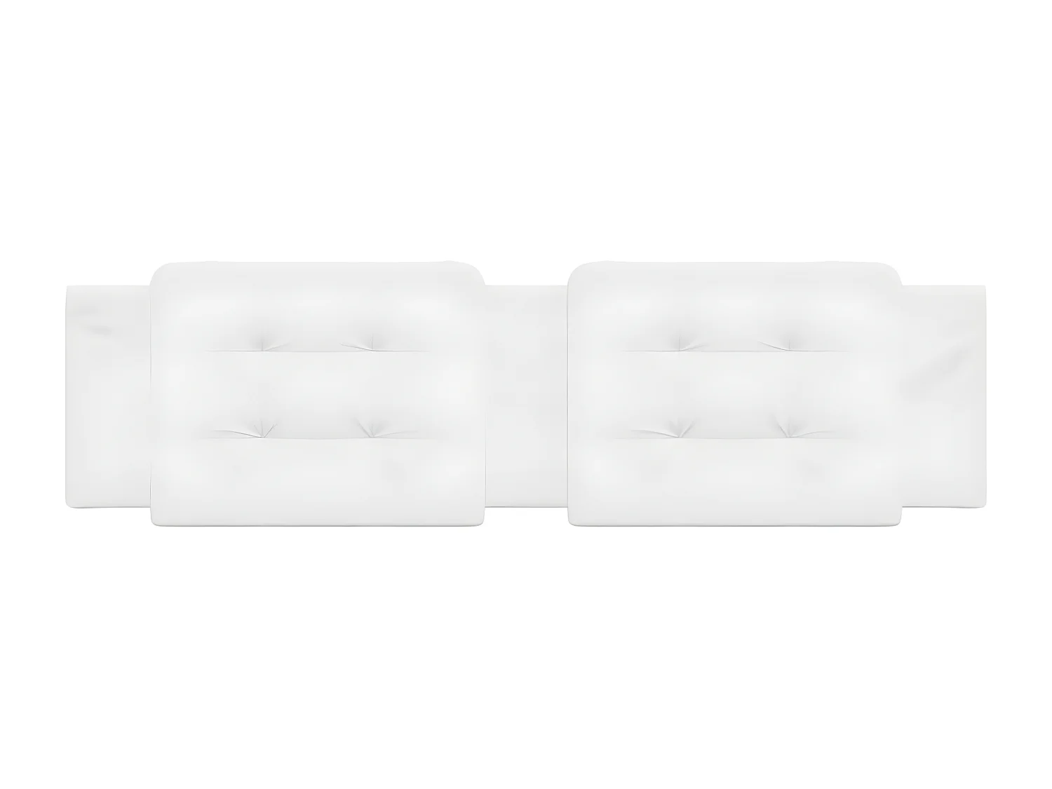 Coussin de tête de lit blanc 180 cm similicuir