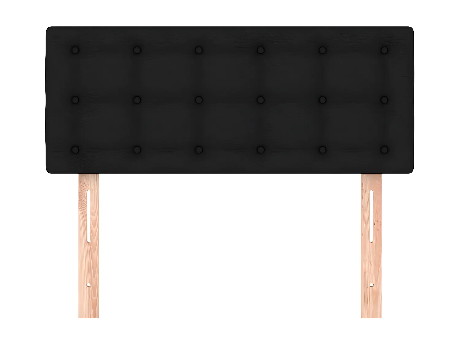 Tête de lit Noir 90x5x78/88 cm Tissu