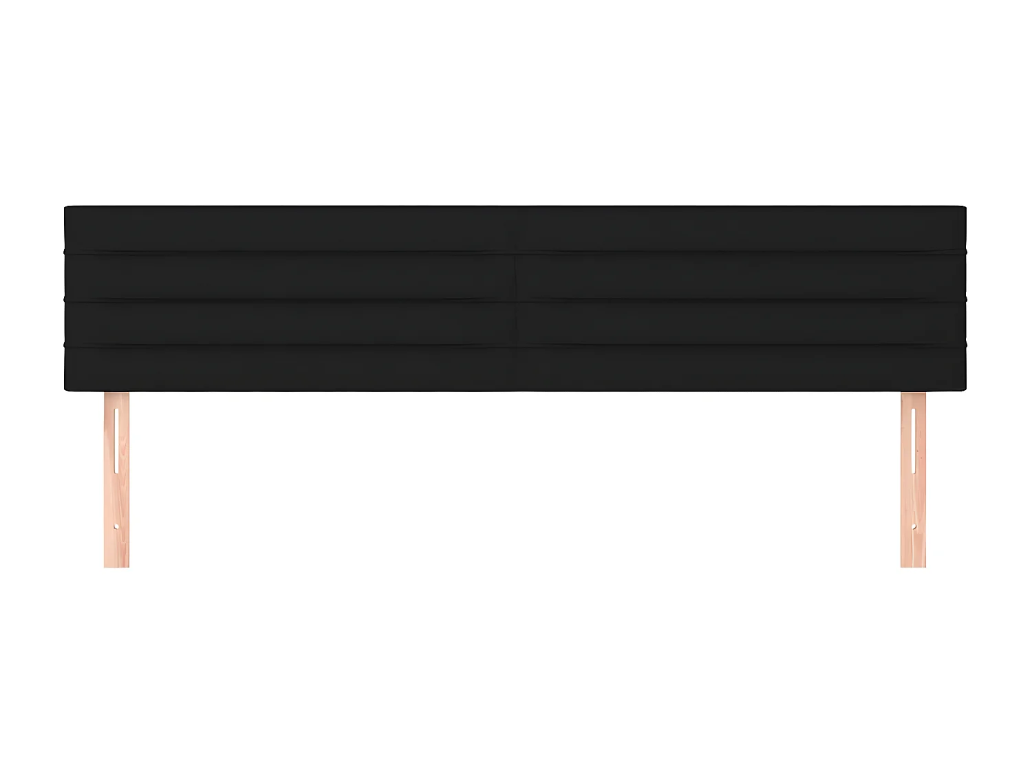 Têtes de lit 2 pièces Noir 80x5x78/88 cm Tissu