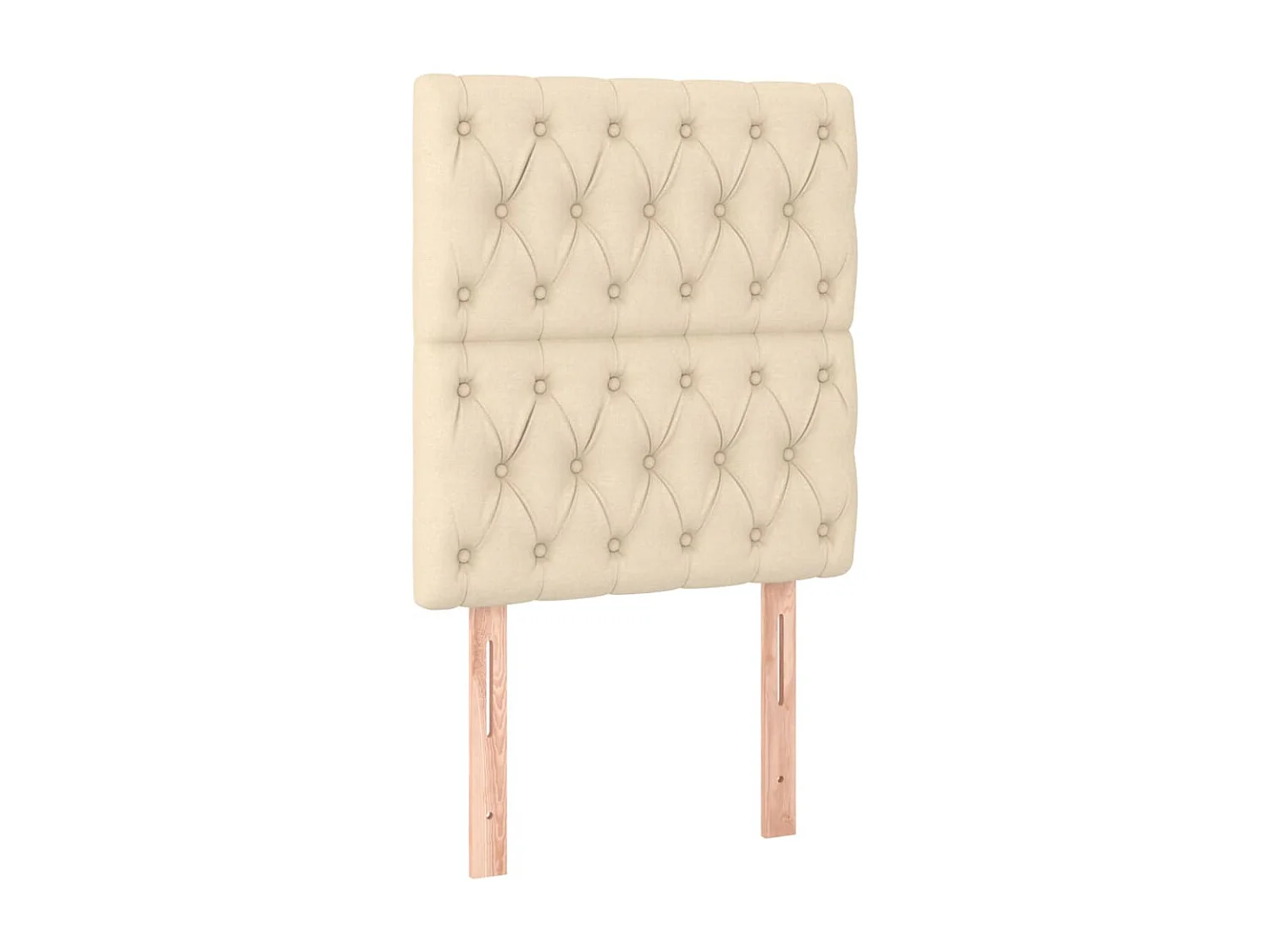 Têtes de lit 2 pièces Crème 80x7x78/88 cm Tissu