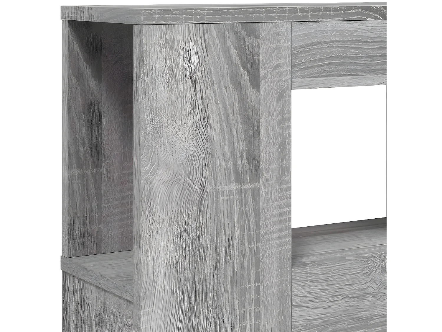 Tête de lit à LED sonoma gris 180x18,5x103,5 cm bois ingénierie