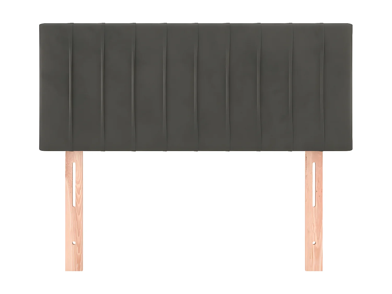 Tête de lit Gris foncé 90x5x78/88 cm Velours