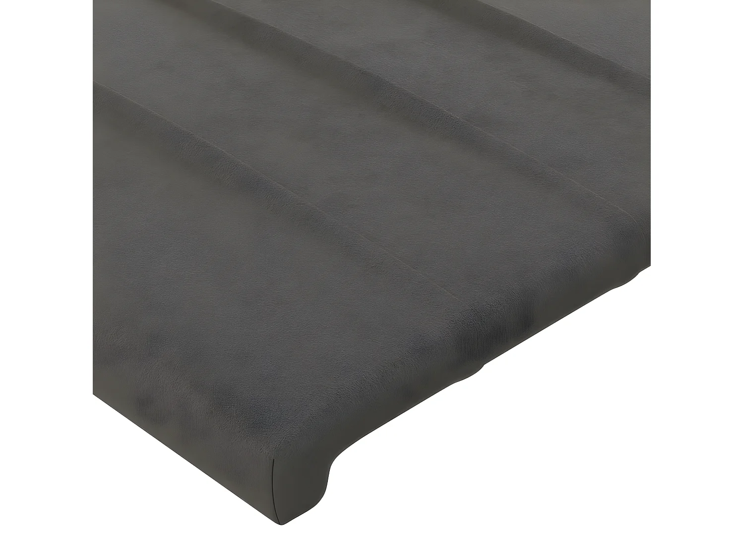 Tête de lit Gris foncé 90x5x78/88 cm Velours