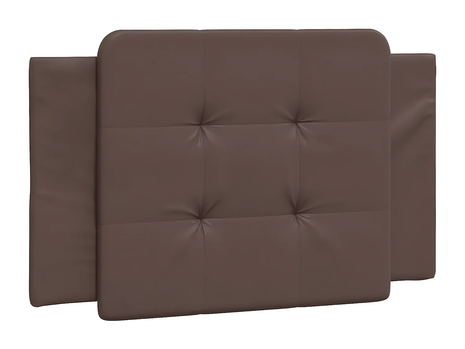 Coussin de tête de lit marron 90 cm similicuir