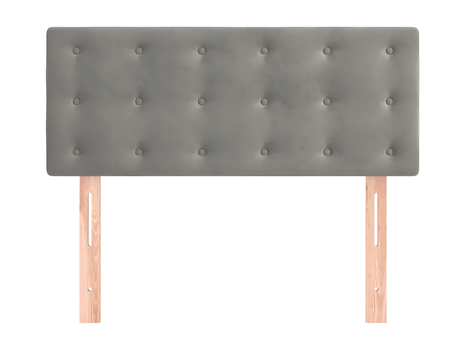 Tête de lit Gris clair 100x5x78/88 cm Velours