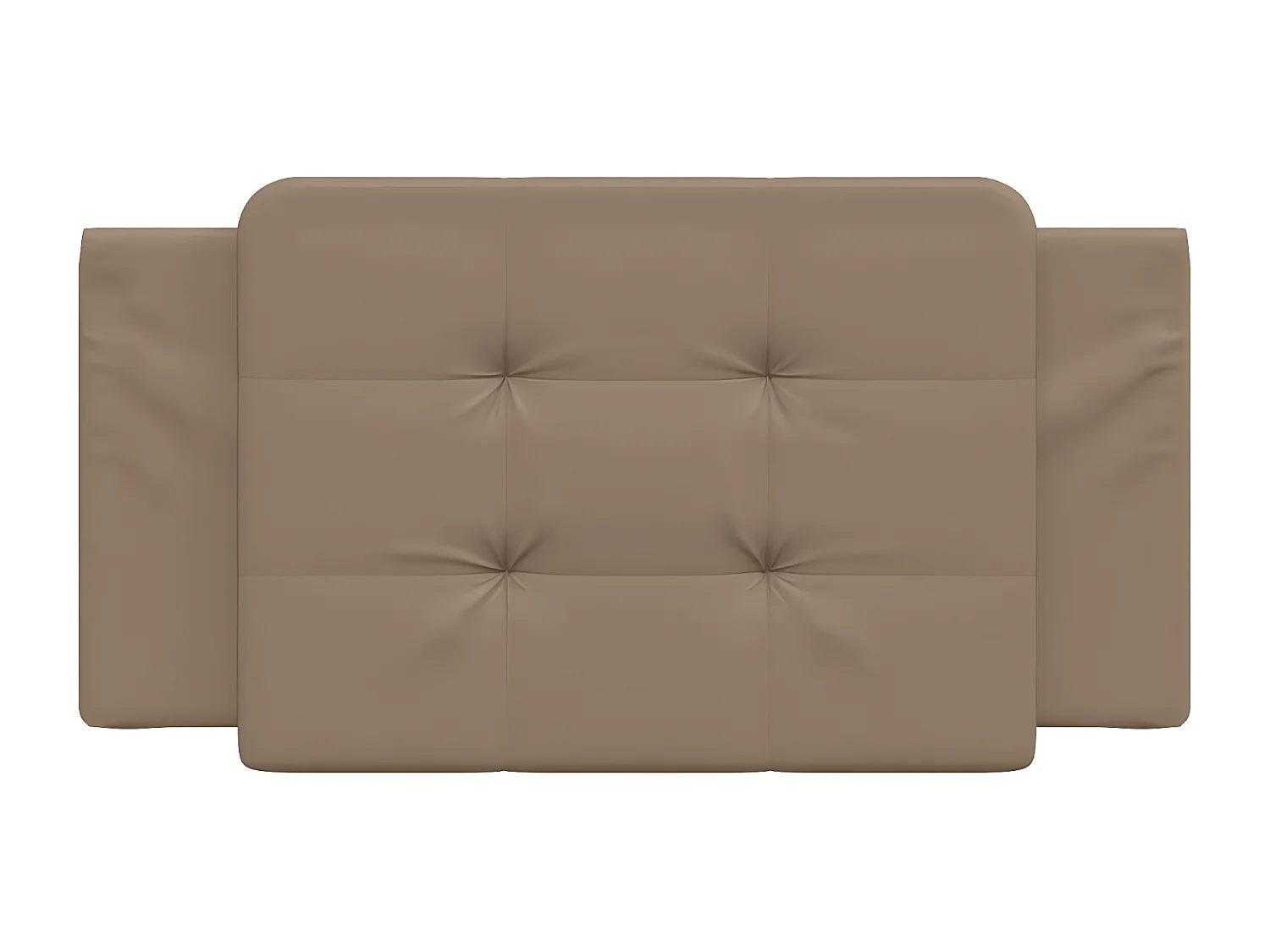 Coussin de tête de lit cappuccino 100 cm similicuir