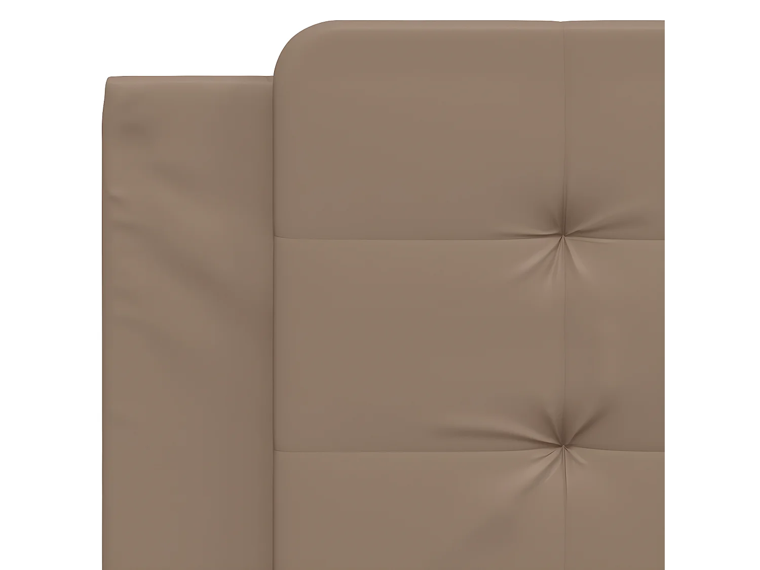 Coussin de tête de lit cappuccino 100 cm similicuir