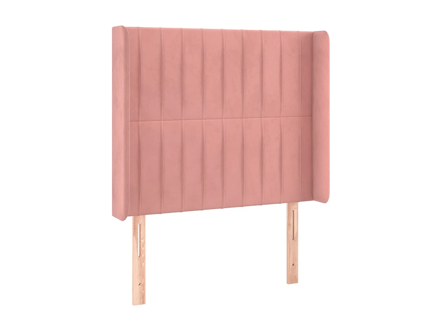 Tête de lit avec oreilles Rose 83x16x118/128 cm Velours
