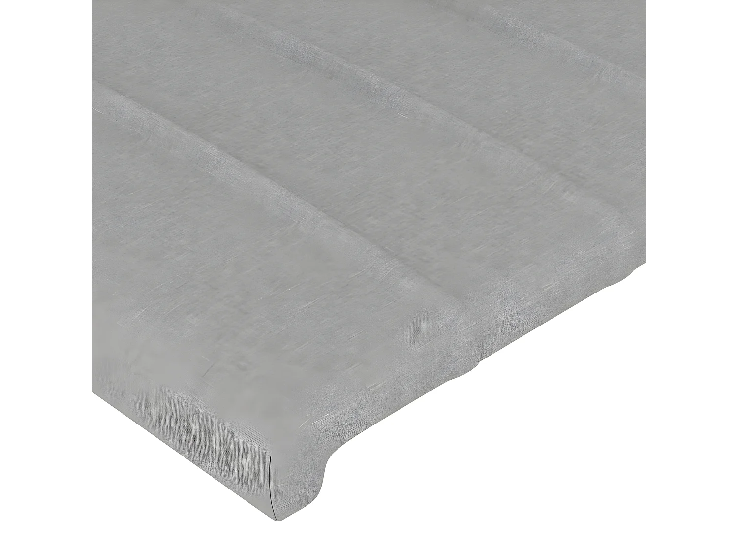 Tête de lit à LED Gris clair 100x5x118/128 cm Tissu