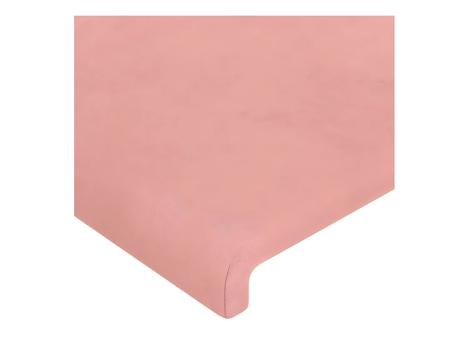 Tête de lit avec oreilles Rose 93x23x118/128 cm Velours