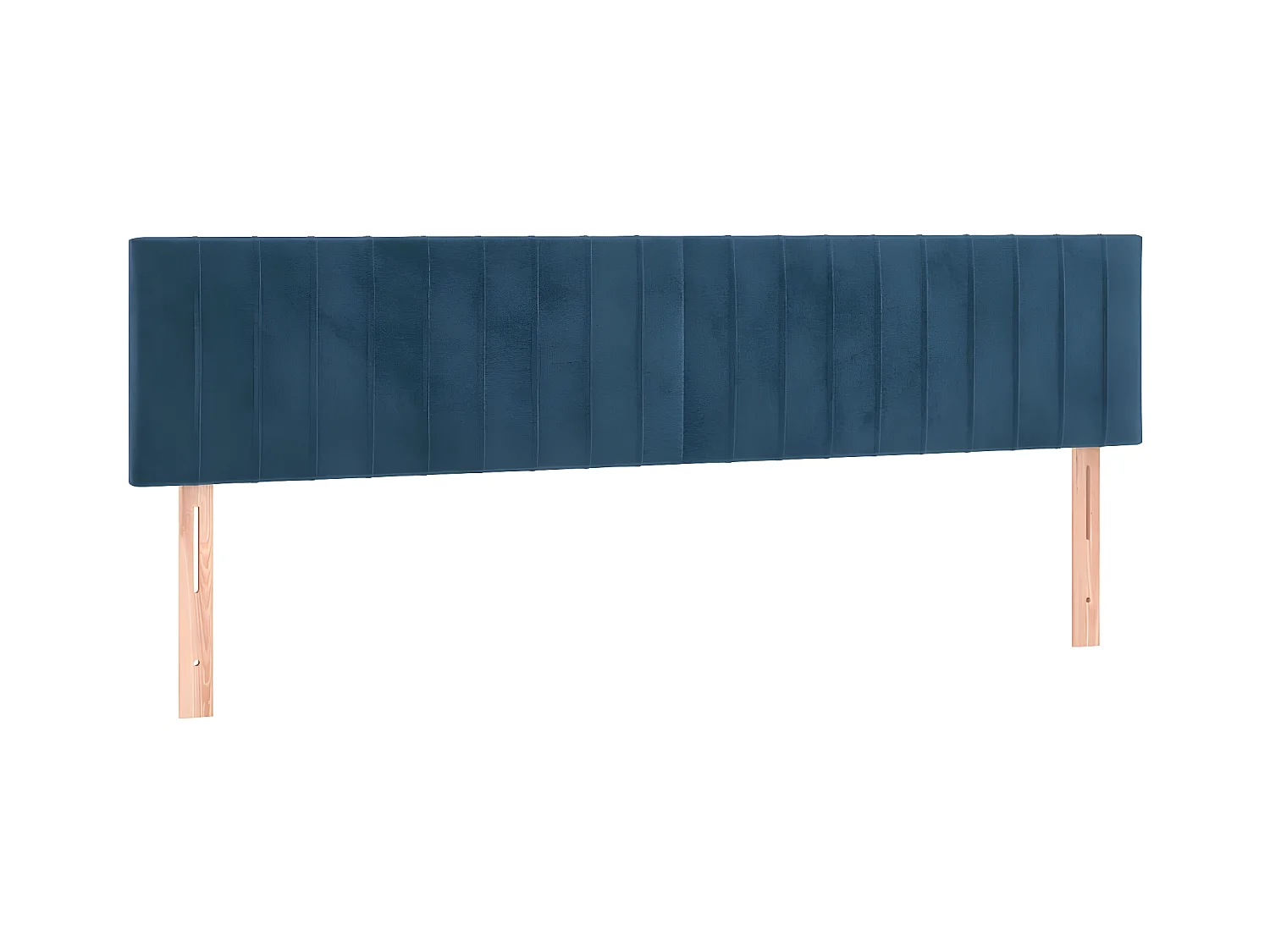 Tête de lit à LED Bleu foncé 200x5x78/88 cm Velours