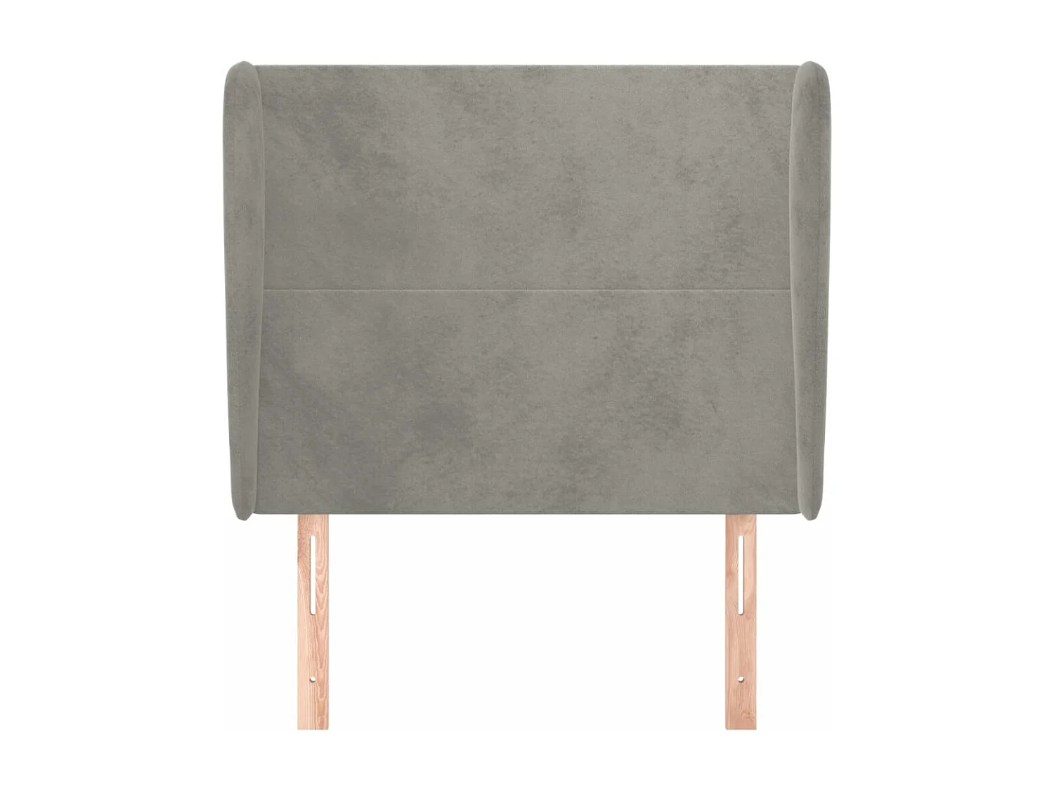 Tête de lit avec oreilles Gris clair 83x23x118/128 cm Velours