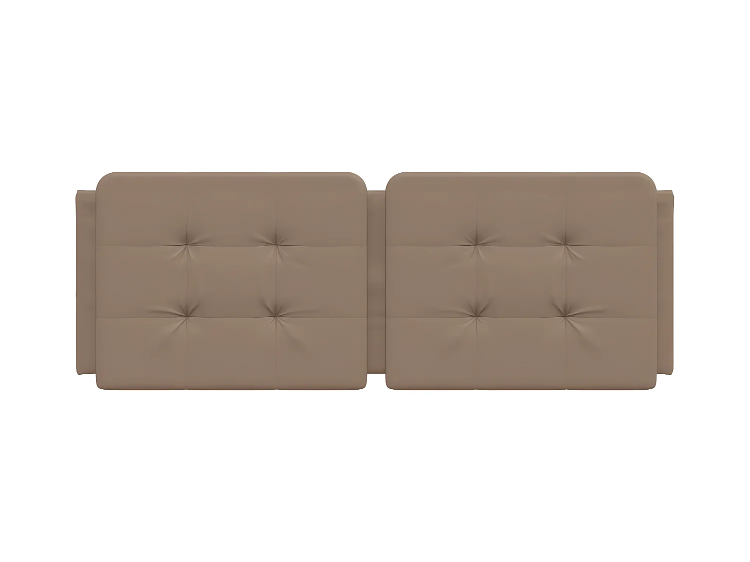 Coussin de tête de lit cappuccino 120 cm similicuir