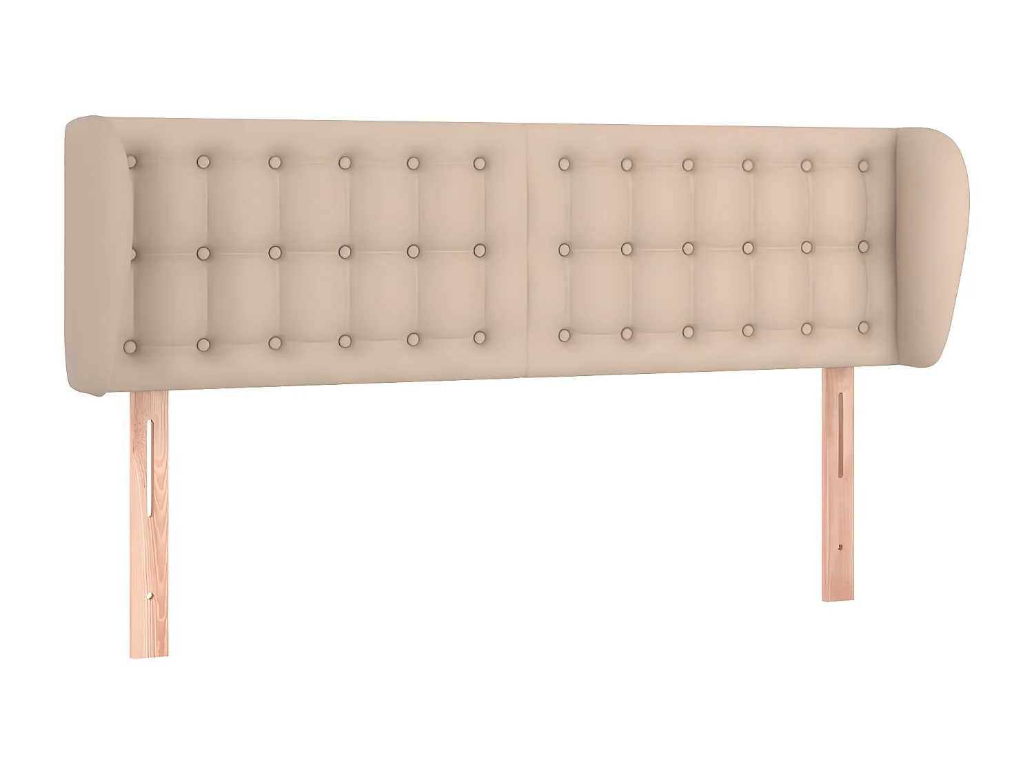 Tête de lit avec oreilles Cappuccino 147x23x78/88 cm Similicuir