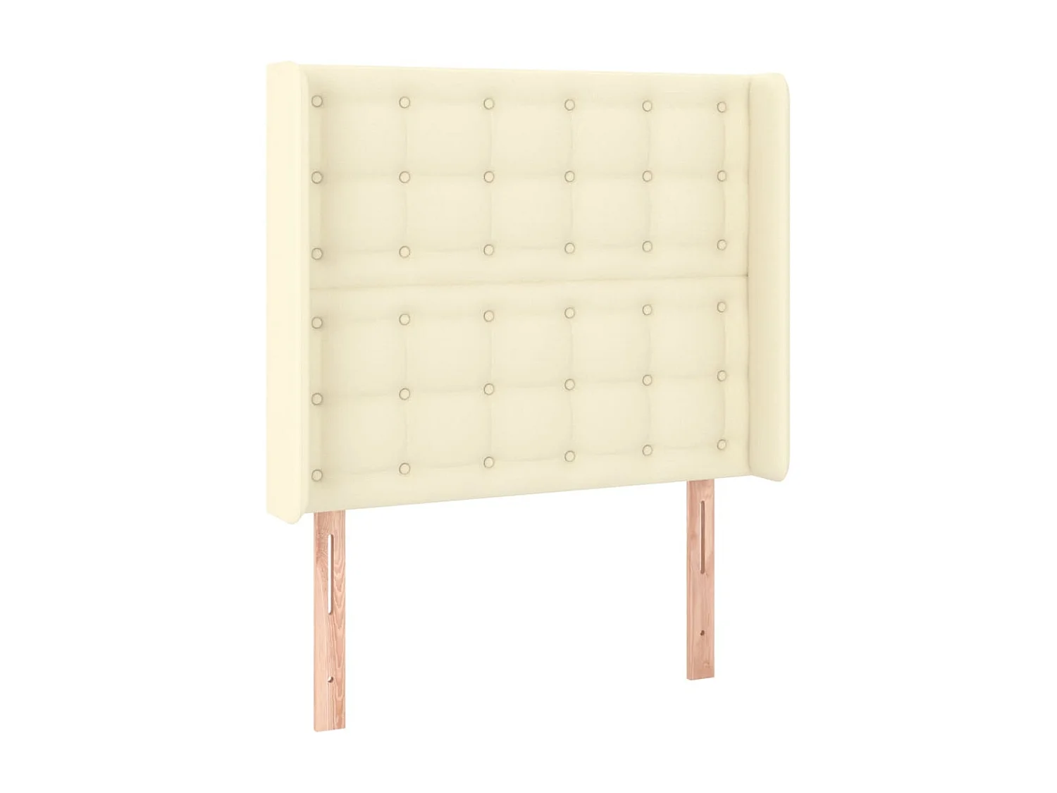 Tête de lit avec oreilles Crème 103x16x118/128 cm Similicuir