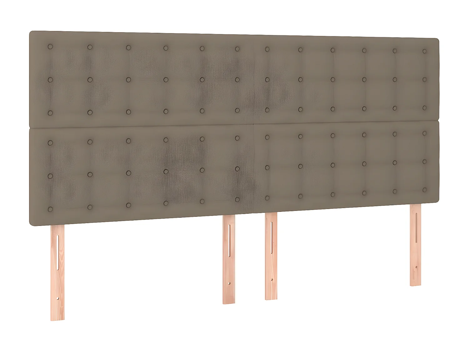 Têtes de lit 4 pièces Taupe 90x5x78/88 cm Tissu