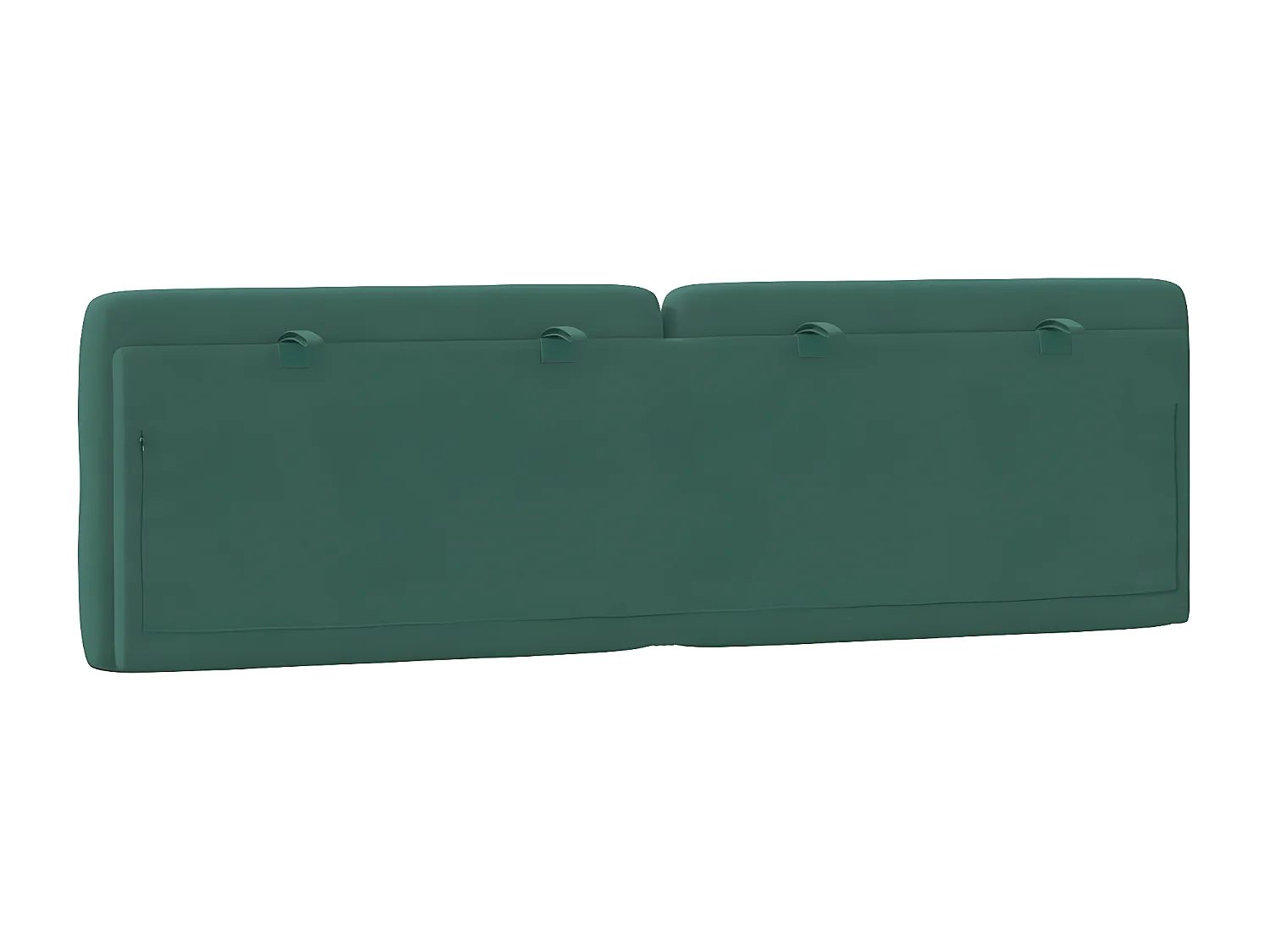 Coussin de tête de lit vert foncé 160 cm velours