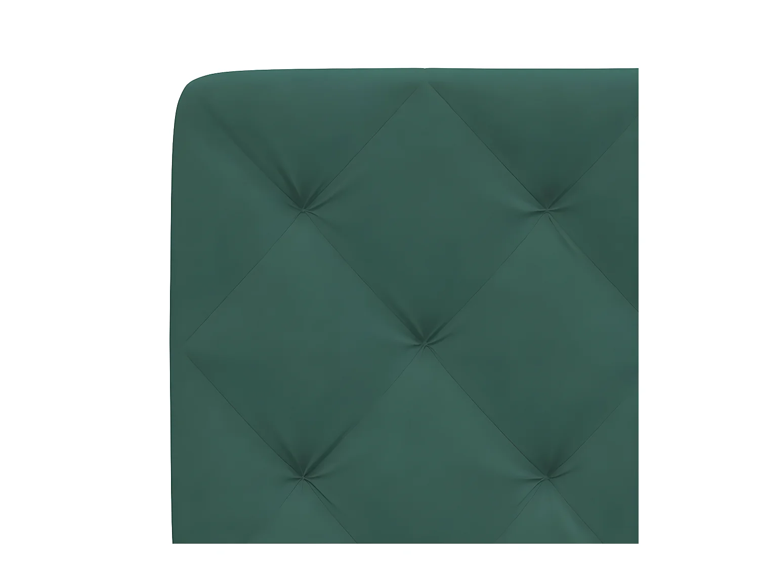 Coussin de tête de lit vert foncé 160 cm velours