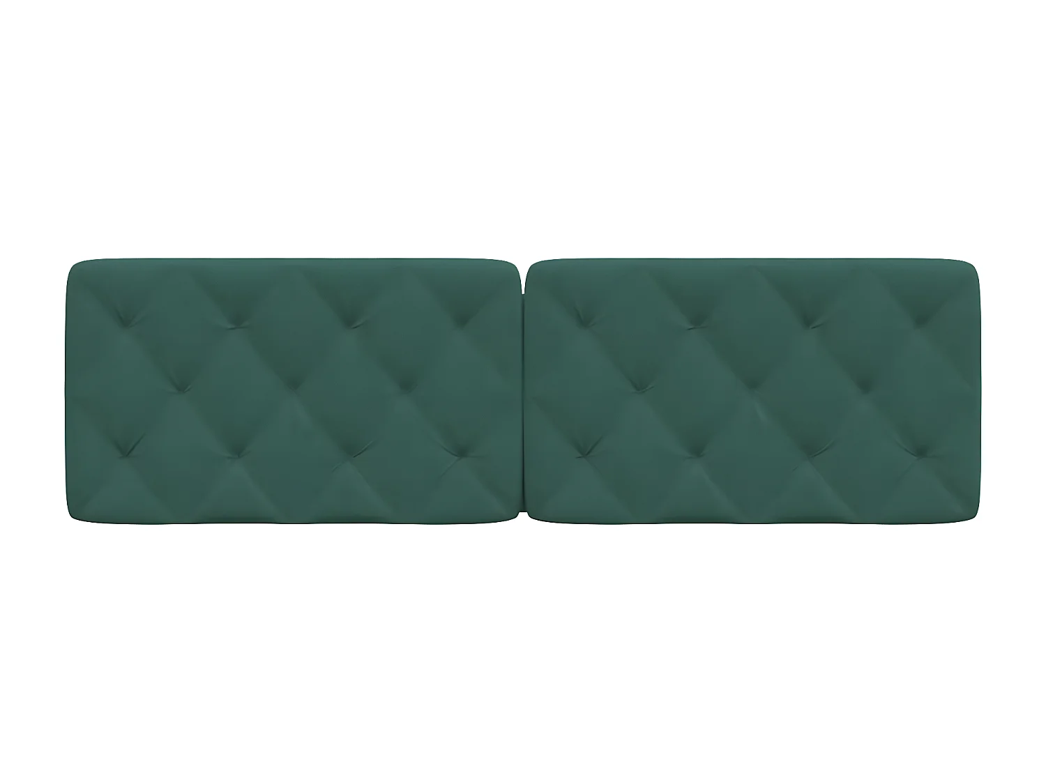 Coussin de tête de lit vert foncé 160 cm velours