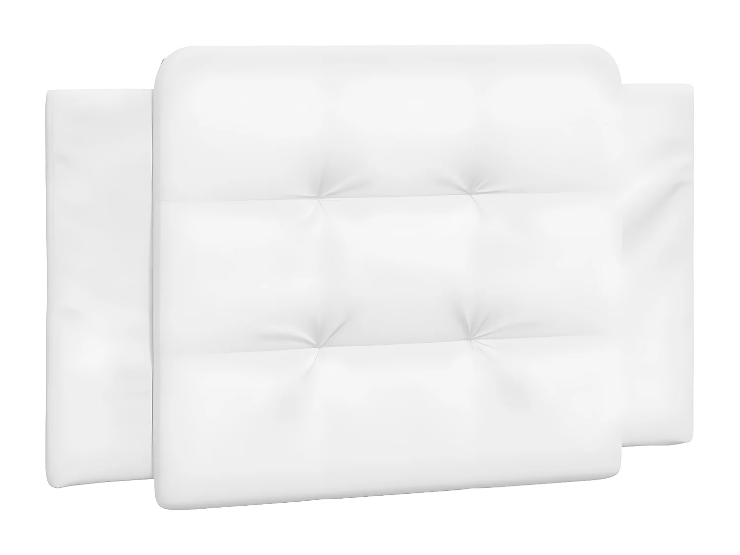 Coussin de tête de lit blanc 80 cm similicuir