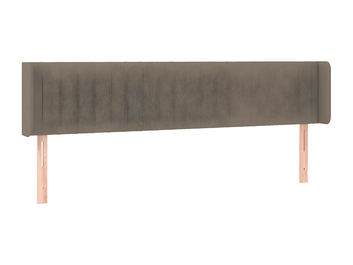 Tête de lit avec oreilles Taupe 163x16x78/88 cm Tissu